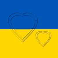 Bete für die Ukraine und das Liebeskonzept der ukrainischen Flagge jpg foto