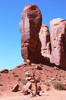 der Daumen und Kamel Butte im Monument Valley, USA foto
