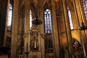 Kathedrale des Heiligen Kreuzes und Heilige Eulalia, Barcelona, Spanien foto