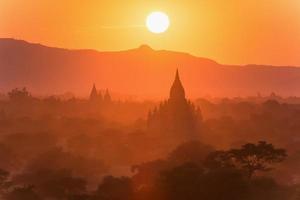die Tempel von Bagan (heidnisch), Mandalay, Myanmar foto