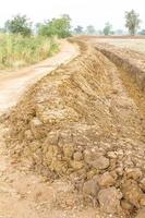 Graben für landwirtschaftliche Böden foto