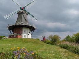 Der Hafen von Greetsiel in Deutschland foto