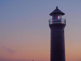 Sonnenuntergang auf der Insel Juist foto