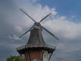 Der Hafen von Greetsiel in Deutschland foto