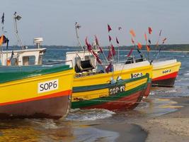 Der Strand von Sopot in Polen foto