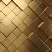 futuristischer goldener sechseckiger texturhintergrund. 3D-Rendering foto