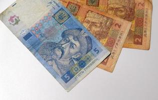 ukrainische Griwna. ukrainisches Geld foto