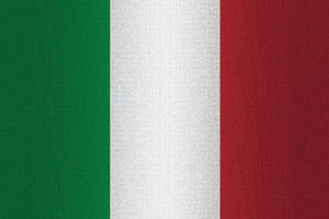 Flagge von Italien auf Stein foto