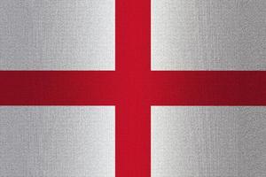 Flagge von England auf Stein foto