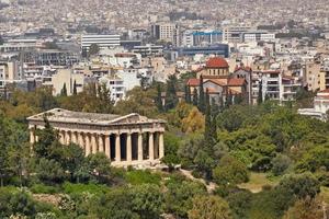 Tempel des Hephaistos in Athen foto