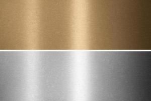 Gold-, Silber- und Bronzesammlung. Metallhintergrund. 3D-Rendering foto