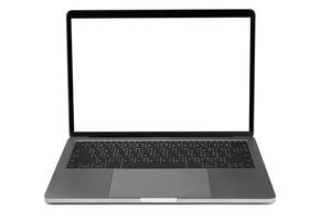 Computer-Laptop-Isolat auf weißem Hintergrund foto