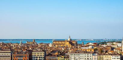 hdr luftaufnahme von venedig foto