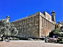 ein blick auf die gräber der patriarchen in hebron foto