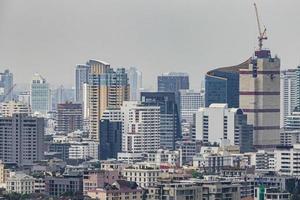 Bangkok City Panorama Wolkenkratzer Stadtbild der Hauptstadt von Thailand. foto