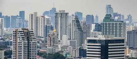 Bangkok City Panorama Wolkenkratzer Stadtbild der Hauptstadt von Thailand. foto