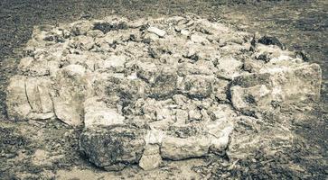 alte Maya-Stätte mit Tempelruinen Pyramidenartefakten Muyil Mexiko. foto