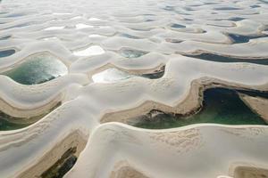 lencois maranhenses nationalpark. Landschaft mit Dünen und Regenwasserseen. barreirinhas, ma, brasilien. foto