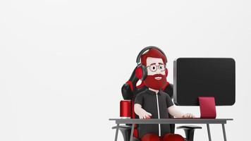 3D-Game Streamer Caster Online Business Esport foto