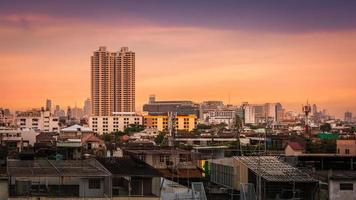 Bangkok Stadt am Abend foto