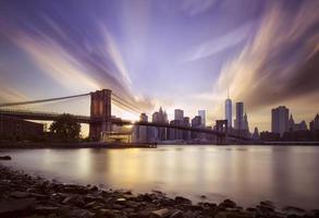 Brooklyn Bridge Sonnenuntergang foto