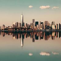 Skyline der Innenstadt von Manhattan foto