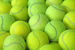 Tennisball als sportlicher Hintergrund foto