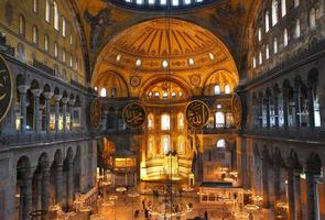 Innenraum des Hagia Sofia Museums in Istanbul foto