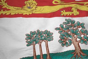 Flagge von Prince Edward Island in 3D-Darstellung foto