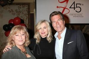 los angeles, 26. märz - beth maitland, eileen davidson, peter bergman at the the young and the restless feiern am 26. märz 2018 in los angeles, ca foto