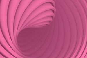 Rosa seltsamer, glatter, gewellter Strudel-Design 3D-Hintergrund im geometrischen Stil foto