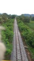 Eisenbahnschienen, Stadt Padang foto