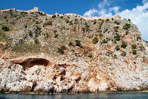 Blick auf die Burg von Alanya foto