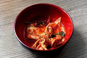 koreanische Küche, fermentiertes Essen Kimchi foto
