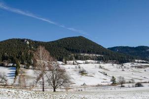 Landschaft mit Schnee foto