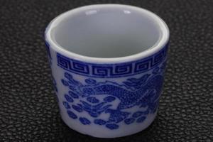 leere chinesische teetasse foto