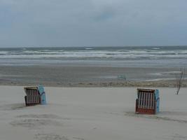 Der Strand von Juist in Deutschland foto