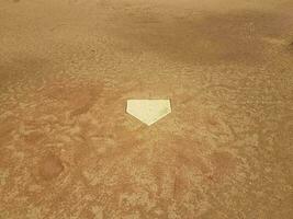 Baseball-Diamant und Schmutz foto