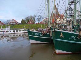 Greetsiel an der deutschen Nordseeküste foto