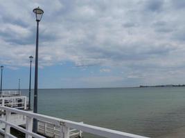 Der Strand von Sopot in Polen foto