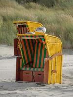 der strand der deutschen insel juist foto