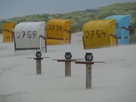 Der Strand von Juist in Deutschland foto