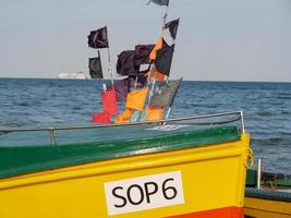 Der Strand von Sopot in Polen foto