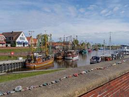 Der Hafen von Greetsiel in Deutschland foto