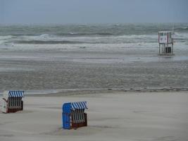 am Strand der Insel Juist foto