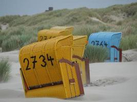 Der Strand von Juist in Deutschland foto