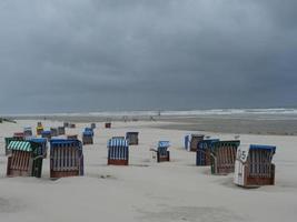 am Strand der Insel Juist foto