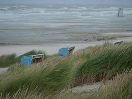 Der Strand von Juist in Deutschland foto