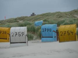 Der Strand von Juist in Deutschland foto