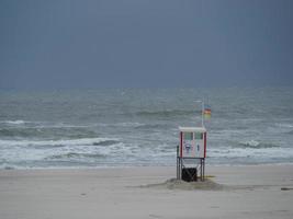 Der Strand von Juist in Deutschland foto